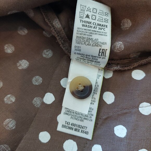 Marks and Spencer Pure Linen Premium Relaxed T-shirt - Picture 8 of 9